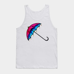 Pink & Blue Umbrella Tank Top